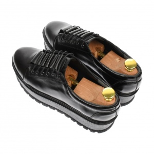 Pantofi dama casual, platforme de 4 cm, negru - P502N - Img 2