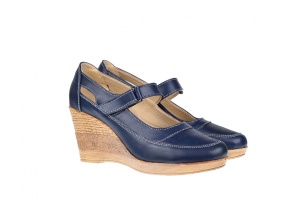 Pantofi dama cu platforma din piele naturala, foarte comozi - P9154BLM - Img 4