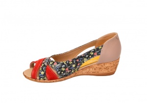 Pantofi dama de primavara - vara decupati din piele naturala P2020BCOLR - Img 3