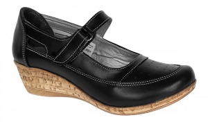 Pantofi dama decupati din piele naturala, foarte comozi - Model Mara Negru Box - Img 6