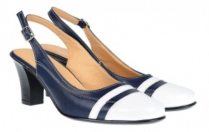 Pantofi dama decupati din piele naturala - Model elegant cu toc 7cm - S301ABL - Img 3