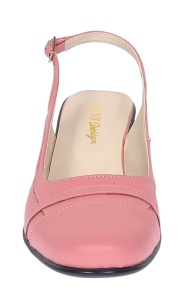 Pantofi dama decupati eleganti din piele naturala Roz - S301ROZ - Img 7