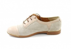 Pantofi dama din piele naturala BEJ - RUT2 - Img 2