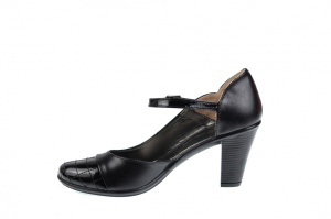 Pantofi dama eleganti, decupati din piele naturala cu varf lacuit - S302NL - Img 4