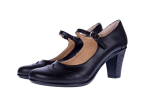 Pantofi dama, eleganti, din piele naturala cu toc de 5 sau de 7 cm - P104NBOX - Img 5