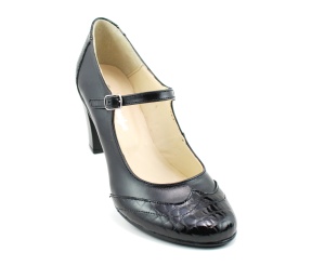 Pantofi dama eleganti din piele naturala, cu toc de 7cm P13423NCROCO - Img 5