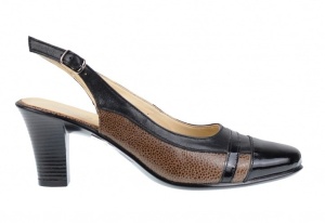 Pantofi dama eleganti Marimea 36 - Model decupat din piele naturala, cu toc 5cm - LS301N - Img 4