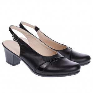Pantofi dama eleganti, piele naturala, Made in Romania, PS36N - Img 2
