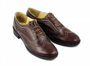 Pantofi dama maro casual din piele naturala Cod P29M - Img 6