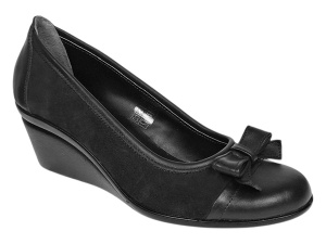 Pantofi dama negri casual din piele naturala intoarsa velur P1761NVEL - Img 5