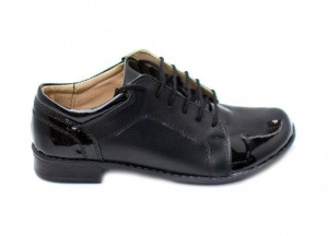 Pantofi dama piele naturala, casual cu lac - Made in Romania DAMABOXLACN - Img 3