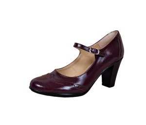 Pantofi dama visinii, eleganti, din piele naturala TOC 7cm - P104VIS7 - Img 4