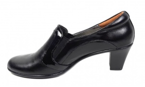 Pantofi de dama eleganti din piele naturala cu toc de 5 cm P72LACN - Img 3