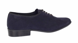 Pantofi eleganti barbati din piele naturala antilopa - Enzo Bleumarin Velur - Img 5