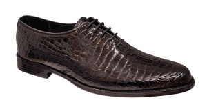 Pantofi eleganti barbati din piele naturala croco lac - Model Donato Negru