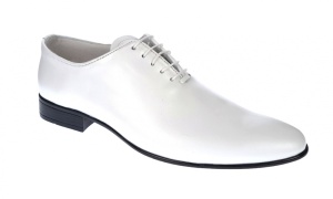 Pantofi eleganti barbati din piele naturala Enzo Class Alb