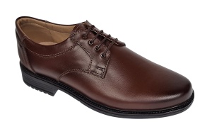 Pantofi eleganti barbati din piele naturala maro - Model Politie Armata GKR07M - Img 2