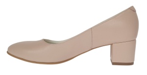 Pantofi eleganti dama din piele naturala Nude Box, toc 5 cm - NA73NUDE - Img 2