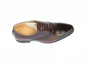Pantofi eleganti din piele naturala, Maro Inchis - 886MI - Img 5