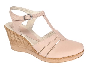 Sandale dama casual din piele naturala bej - S9BEJ