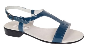 Sandale dama casual din piele naturala Bleumarin Lac S16LBLU1 - Img 6