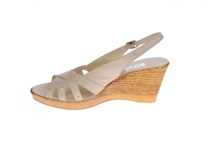 Sandale dama cu platforma S88BEJ - Made in Romania - Img 3