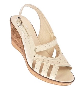 Sandale dama de vara cu platforme de 7 cm, din piele naturala, bej, S64BEJBOX - Img 6