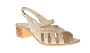 Sandale dama din piele naturala box, Bej, S32BEJ - Img 3