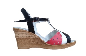 Sandale dama din piele naturala, cu platforme de 7 cm - S61NAR - Img 2