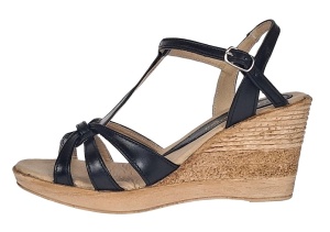 Sandale dama din piele naturala cu platforme negru - S51NBOX - Img 6