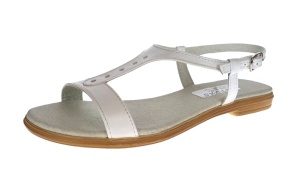 Sandale dama din piele naturala, culoare alb, S16APERF - Img 2