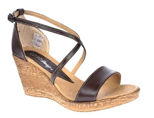 Sandale dama din piele naturala maro - Made in Romania S7MARO