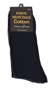 Sosete medicinale pentru diabetici set 6 perechi din bumbac fara cusatura MED6 - Img 5
