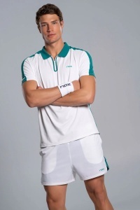 MUŠKA POLO MAJICA WHITE/IVY GREEN - PRO SERIJA 26 - Img 3