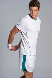 MUŠKA PADEL MAJICA WHITE/IVY GREEN - PRO SERIJA 26 - Img 3