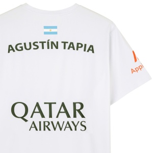 MUŠKA PADEL MAJICA - SPONSORS AT10 BY AGUSTIN TAPIA (bela) - Img 4