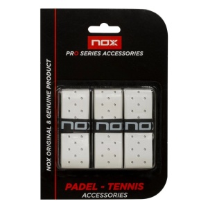 NOX PRO PERFORIRANI OVERGRIP - beli (pakovanje od 3 komada)
