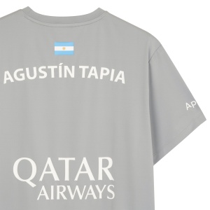 MUŠKA PADEL MAJICA - SPONSORS AT10 BY AGUSTIN TAPIA (siva) - Img 4