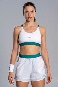 ŽENSKI KRATAK TOP WHITE/IVY GREEN - PRO SERIJA 26