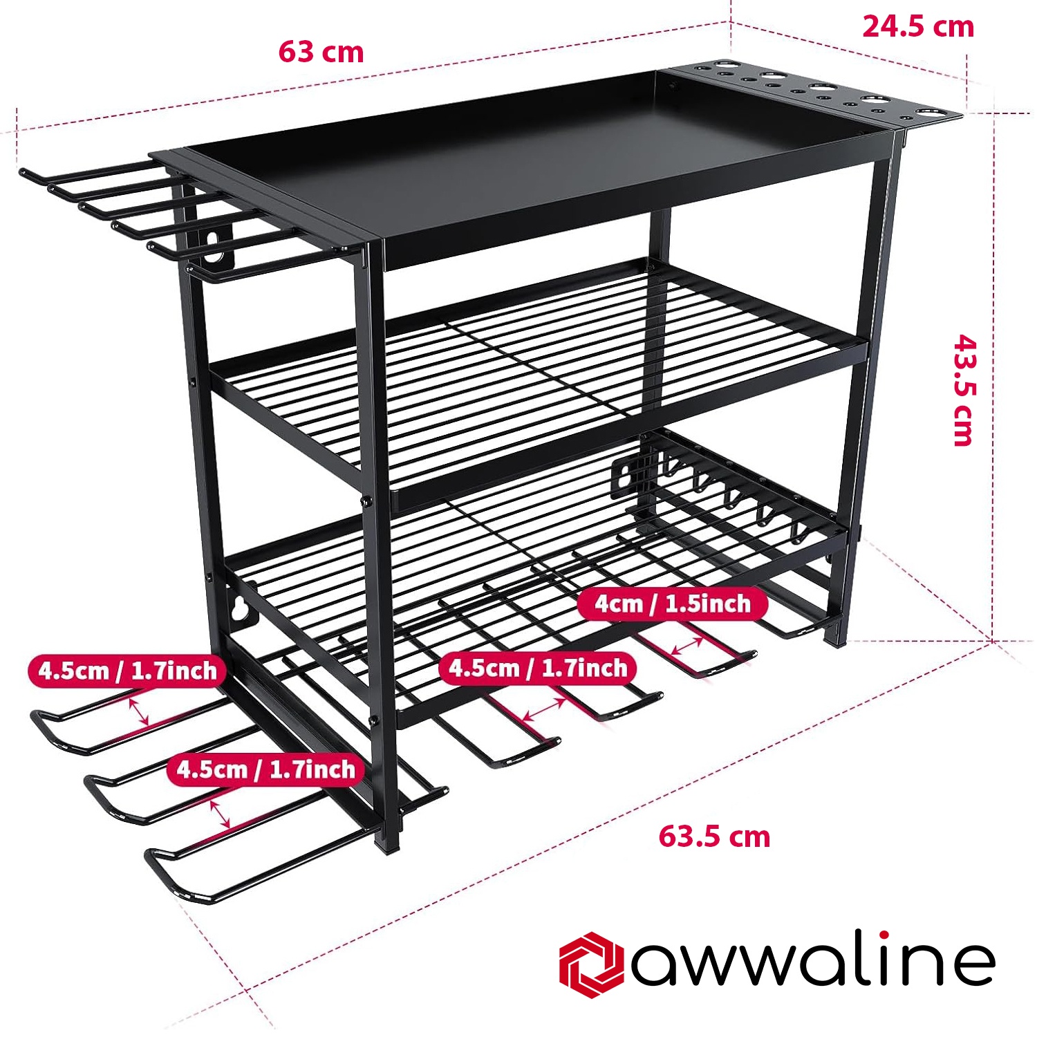 Dimensiuni suport metalic scule