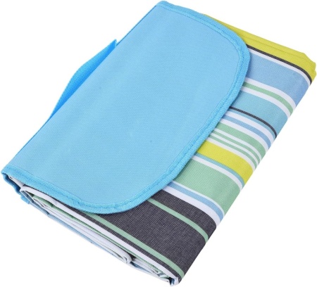 Patura pentru picnic sau plaja, awwaline, multicolor, rezistenta la apa, pliabila, tip geanta, 130 x 150 cm
