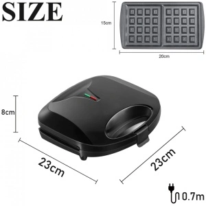 Aparat pentru preparat vafe/gofre, awwaline® 6138, 750W, Placi Neaderente - Img 5