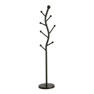 Cuier haine in forma de S, awwaline, negru, otel carbon, 7 carlige, 178 x 30 cm