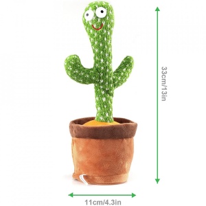 Jucarie Cactus Dansator, awwaline®, verde, Danseaza, Canta, Imita, Distractiv - Img 5