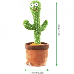 Jucarie Cactus Dansator, awwaline®, verde, Danseaza, Canta, Imita, Distractiv - Img 5