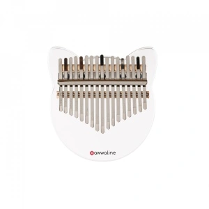Kalimba, Instrument muzical cu 17 note, Sticla transparenta, model urechi pisica