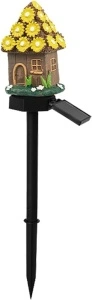 Lampa solara de gradina, awwaline, multicolor, model casuta din povesti AW-04, Senzor de lumina, IP65 impermeabil, 45 x 7 cm