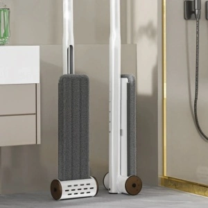 Mop pliabil rotativ cu sistem de uscare, awwaline, 4 lavete microfibra, 137 x 45 x 11 cm - Img 2