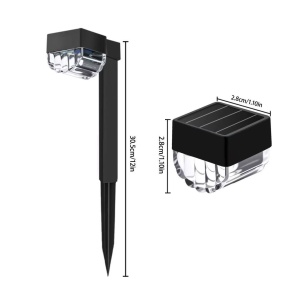 Set 12 Mini Lampi Solare de gradina, awwaline, negru, Senzor de lumina, IP65 impermeabil, lumina LED calda, model semicerc - Img 5