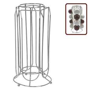 Suport metalic 20 capsule cafea, awwaline, argintiu, 12.5 x 25.5 cm, compatibil Dolce Gusto - Img 5